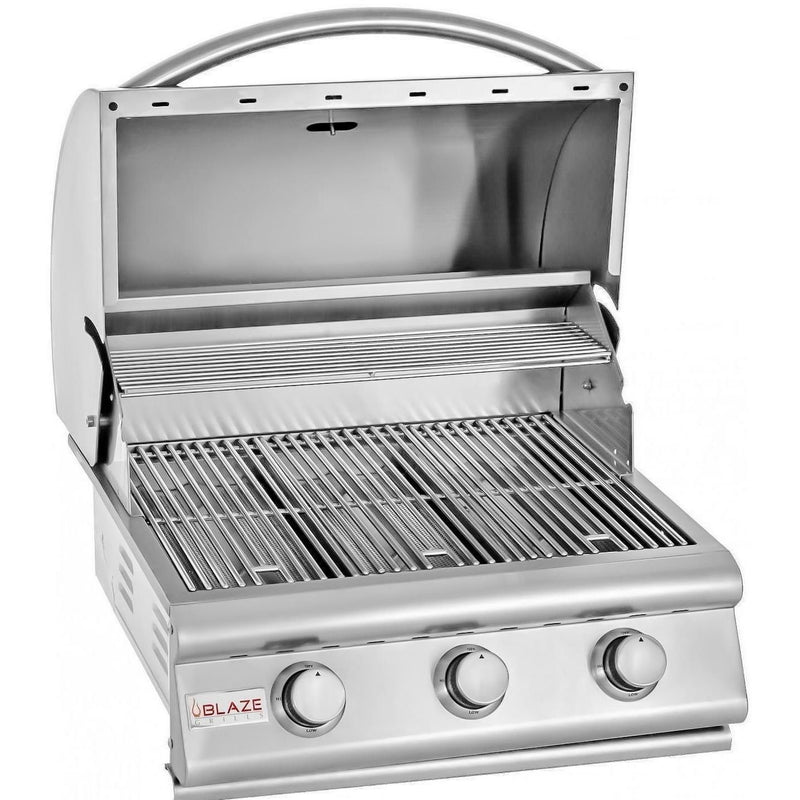 Blaze Prelude LBM 25" 3-Burner Built-In Natural Gas Grill (BLZ-3LBM-NG) Grills Blaze Outdoor Products 