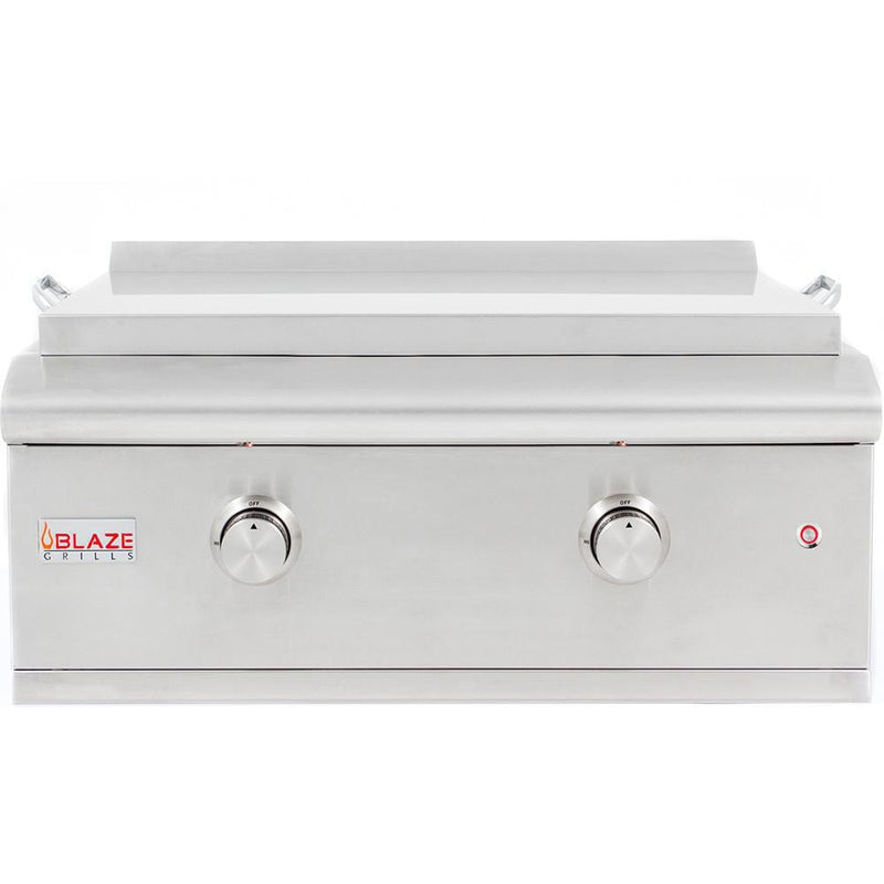 Blaze Grill Package - Premium LTE Marine Grade 32-Inch 4-Burner Built-In Liquid Propane Grill, Side Burner and Griddle in Stainless Steel