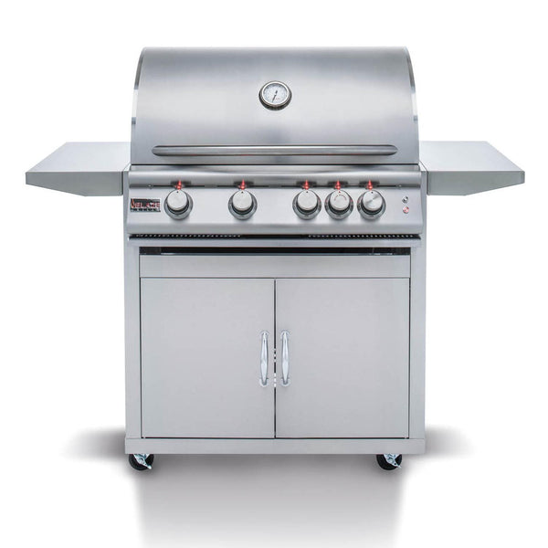 Blaze Premium LTE 32" 4-Burner Freestanding Liquid Propane Gas Grill With Rear Infrared Burner & Grill Lights (BLZ-4LTE2-LP) Grills Blaze Outdoor Products 