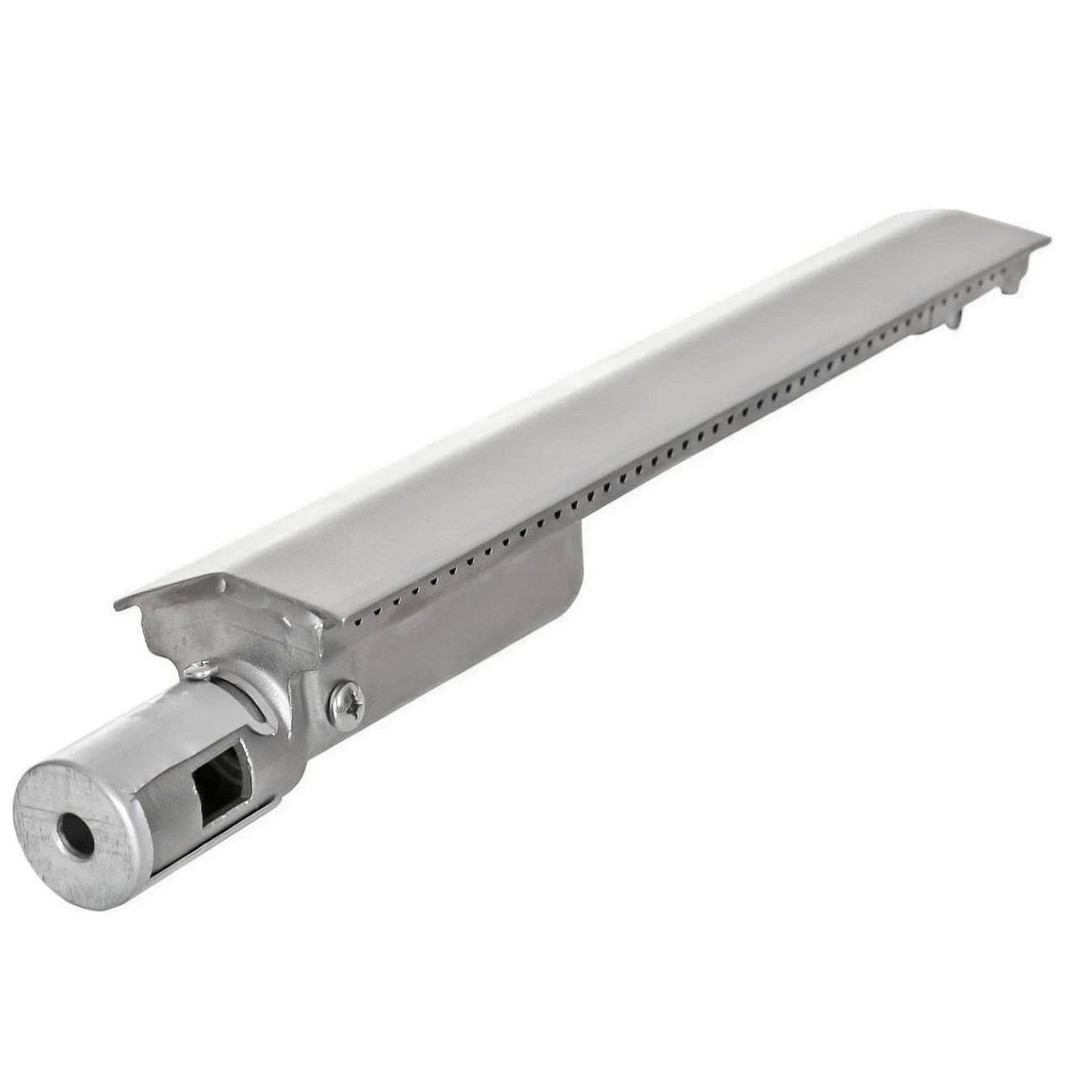 Stainless steel side burner burner assembly with igniter and gas connection