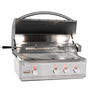 Blaze Grill Package - Professional LUX 34-Inch 3-Burner Built-In Natural Gas Grill and Side Burner in Stainless Steel