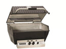 Broilmaster Deluxe Series 27" Built-In Natural Gas Grill with 2 Standard Burners, 442 sq. inches Grilling Surface Size, Warming Rack, in Black (H3XN) Broilmaster 