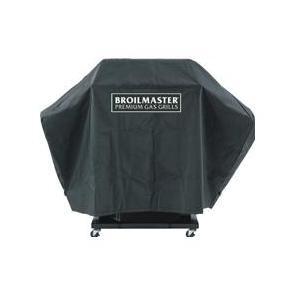 Premium full-length grill cover, dark gray, with Broilmaster logo