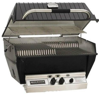 Broilmaster 27 Inch Premium Series Built In Natural Gas Grill with 2 S