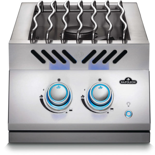 Napoleon 12-Inch 700 Series Built-In Propane Gas Inline Dual Range Top Burner with Stainless Steel Cover (BIB12RTPSS)