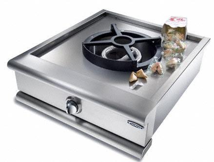 Capital 24" Built-in Liquid Propane/ Natural Gas Single Wok Burner with 30,000 BTU in Stainless Steel (PSQ24WKL/N) Grills Capital Natural Gas 