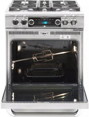 Capital 30" Connoisseurian Series Freestanding Dual Fuel Range 5 cu. Ft in Stainless Steel (CSB304) Ranges Capital 