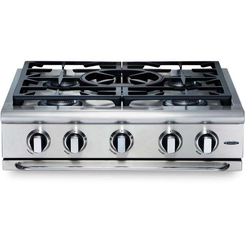 Capital 30" Precision Series Built-In Gas Rangetop with 4 Sealed Burners in Stainless Steel (GRT305) Rangetops Capital 