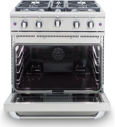 Capital 30" Precision Series Freestanding Gas Range with 4.9 cu. ft in Stainless Steel (MCR304) Ranges Capital 