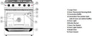 Capital 36" Precision Series Freestanding All Gas Range with 4.9 cu. ft Oven in Stainless Steel (MCR366) Ranges Capital 