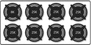 Capital 48" Culinarian Series Gas Rangetop with 8 Open Burners, Optional Grill/Griddle in Stainless Steel (CGRT488) Rangetops Capital 