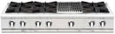 Capital 48" Culinarian Series Rangetop with Grill, Open in Stainless Steel (CGRT484B2) Rangetops Capital 