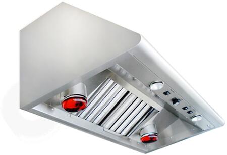 Capital 48" Performance Series Wall Mount Ducted Hood with 1200 CFM Motor in Stainless Steel (PSVH48HL) Range Hoods Capital 