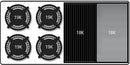 Capital 48" Precision Series Built-In Gas Rangetop with 4 Sealed Burners in Stainless Steel (GRT484BG) Rangetops Capital 