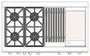 Capital 48" Precision Series Built-In Gas Rangetop with 4 Sealed Burners in Stainless Steel (GRT484BG) Rangetops Capital 