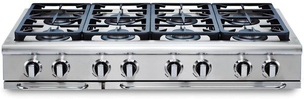 Capital 48" Precision Series Gas Rangetop with 8 Sealed Burners, Optional Grill/Griddle in Stainless Steel (GRT488) Rangetops Capital Natural Gas 8 Sealed Burners 