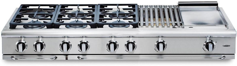 Capital 60" Precision Series Built-In Gas Rangetop with 6 Sealed Burners in Stainless Steel (GRT606BG) Rangetops Capital 