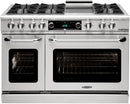 Capital Connoisseurian Series 48" Freestanding Dual Fuel Range with Open Double Ovens, 7.8 cu. ft. in Stainless Steel (COB484G2) Ranges Capital 