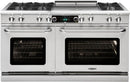 Capital Connoisseurian Series 60" Freestanding Dual Fuel Range with Open Double Ovens, 9 cu. ft.in Stainless Steel (COB604GG2) Ranges Capital 