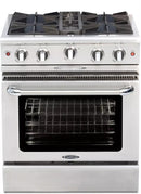 Capital Culinarian Series 30" Freestanding All Gas Range with 4 Open Burners, 4.1 cu. ft. in Stainless Steel (CGSR304) Ranges Capital 