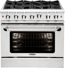 Capital Culinarian Series 36" Freestanding All Gas Range with 6 Open Burners 4.9 cu. ft. Oven in Stainless Steel (MCOR366N) Ranges Capital Natural Gas 6 Open Burners 
