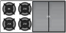 Capital Culinarian Series 48" Freestanding All Gas Range with Open Griddle, Double Ovens, 7.6 cu. ft. in Stainless Steel (MCOR484GG) Ranges Capital 