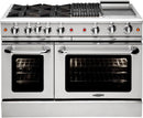 Capital Culinarian Series 48" Freestanding All Gas Range with Open Grill, Griddle, Double Ovens, 7.6 cu. ft. in Stainless Steel (MCOR484BG) Ranges Capital 