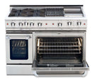 Capital Culinarian Series 48" Freestanding All Gas Range with Self-Cleaning Double Oven in Stainless Steel (CGSR488) Ranges Capital 