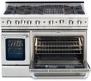 Capital Culinarian Series 48" Freestanding All Gas Range with Self-Cleaning Double Oven in Stainless Steel (CGSR488) Ranges Capital 