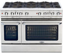 Capital Culinarian Series 48" Freestanding All Gas Range with Self-Cleaning Double Oven in Stainless Steel (CGSR488) Ranges Capital Natural Gas 8 Open Burners 
