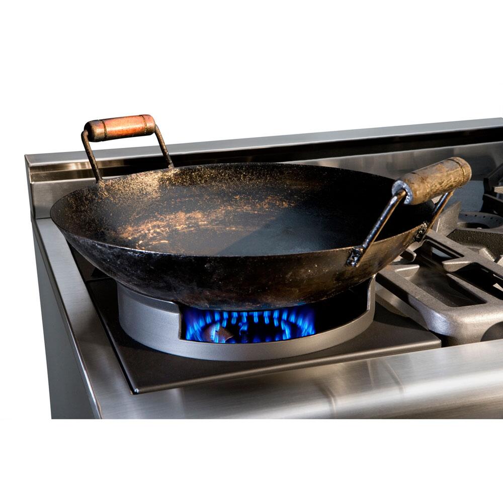 CIG Gusseisen Wok Einsatz Für 4grillers Joy 57 Cm Grill – Mit Löchern Für Optimale Röstaromen