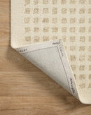 Chris Loves Julia x Loloi Contemporary Priti Wool Hand Tufted Rug in White, Brown (POL-01) Rugs Loloi Rugs 