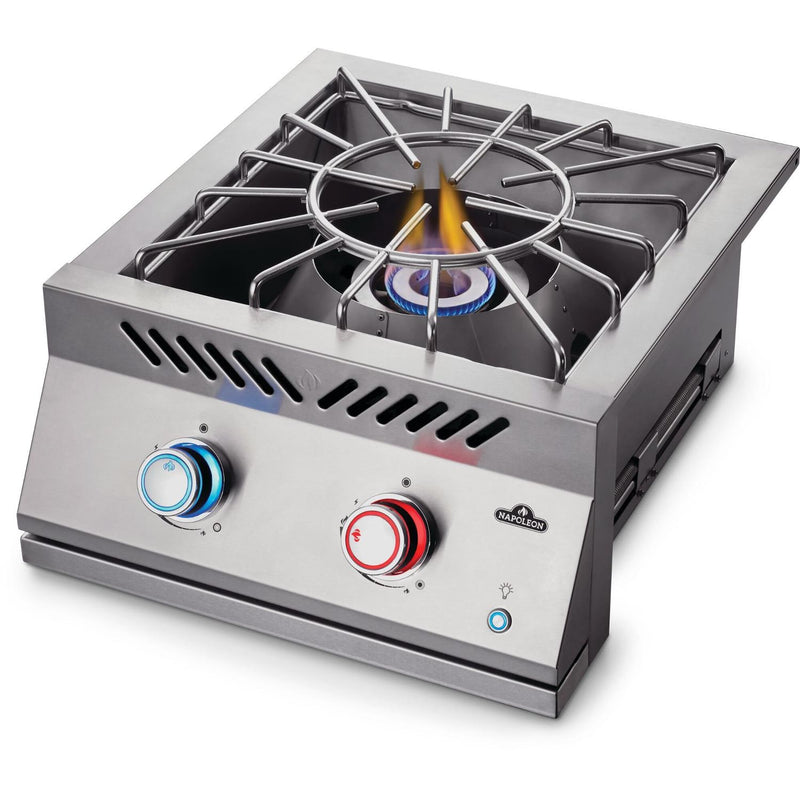 Napoleon 18-Inch 700 Series Built-In Propane Gas Power Burner with Stainless Steel Cover (BIB18PBPSS)
