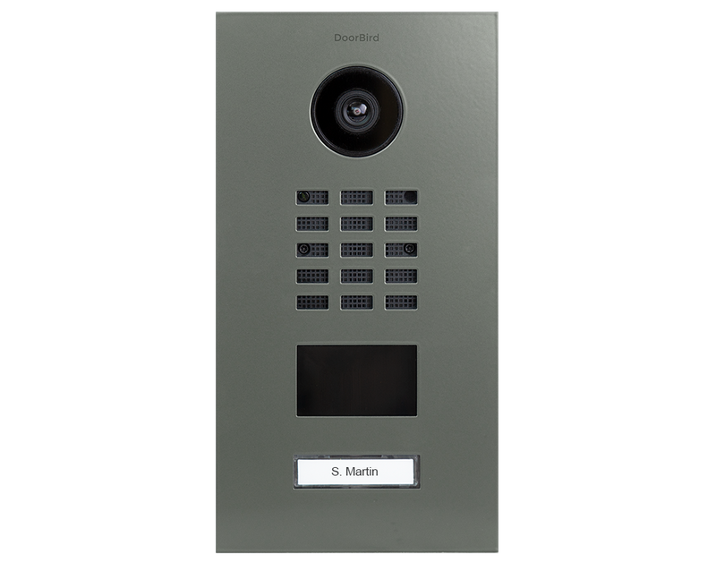 DoorBird D2101V IP Video Door Station, 1 Call Button in Cement Grey, RAL 7033