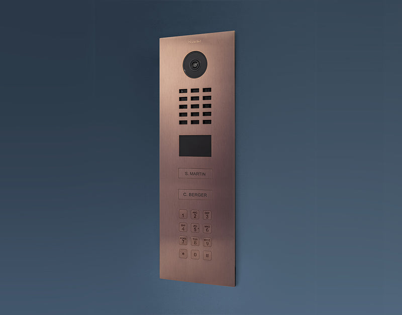 DoorBird D2102KV IP Video Door Station, 2 Call Button in Bronze