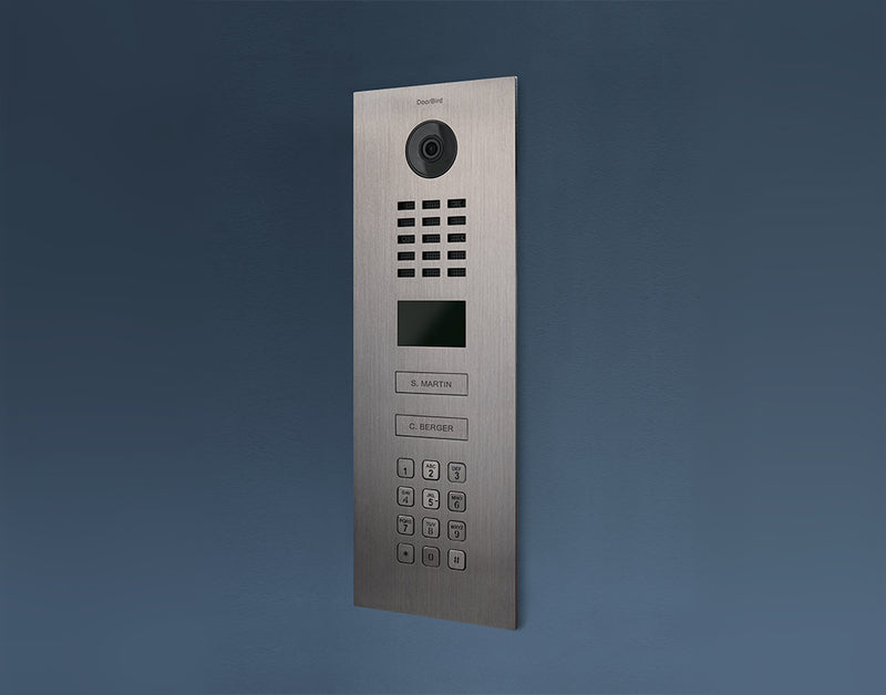 DoorBird D2102KV IP Video Door Station, 2 Call Button in  Stainless Steel V2A