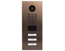 DoorBird D2103V IP Video Door Station, 3 Call Button in Bronze