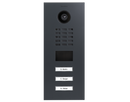 DoorBird D2103V IP Video Door Station, 3 Call Button in Anthracite Grey, RAL 7016