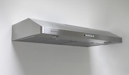 Faber 36-Inch Levante Under Cabinet Convertible Range Hood with 400 CFM Class Blower in Stainless Steel (LEVT36SS395)