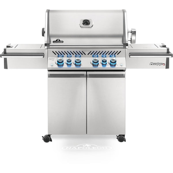 Napoleon 67-Inch Prestige Pro 500 RSIB Propane Gas Grill with Infrared Side and Rear Burners in Stainless Steel (PRO500RSIBPSS-3)