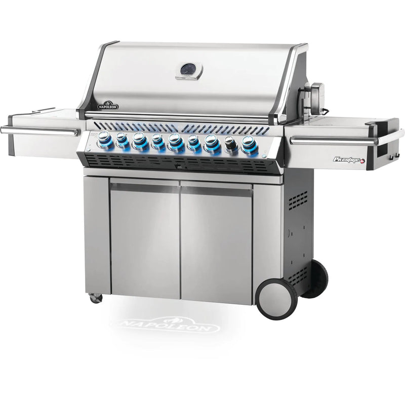 Napoleon 77-Inch Prestige Pro 665 RSIB Propane Gas Grill with Infrared Side and Rear Burners in Stainless Steel (PRO665RSIBPSS-3)