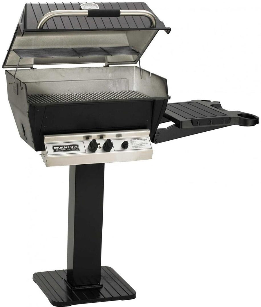 Broilmaster Deluxe Series Post Mount Natural Gas Grill with 2 Standard