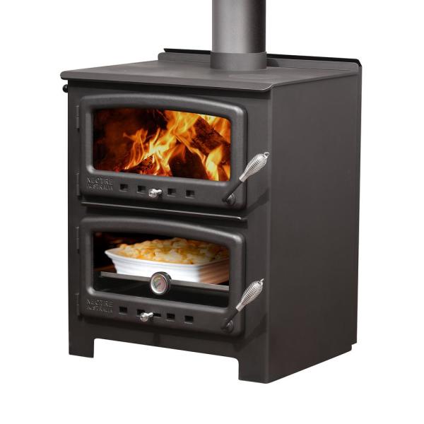 Dimplex 2000 sq. ft. to 2500 sq. ft. Wood Burning Stove with Cook Top and Oven (N550) Electric Fireplace Dimplex 