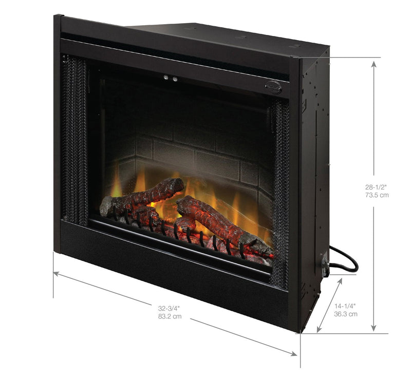 Dimplex 33" Deluxe Built-In Electric Fireplace Insert (BF33DXP) Fireplaces Dimplex 