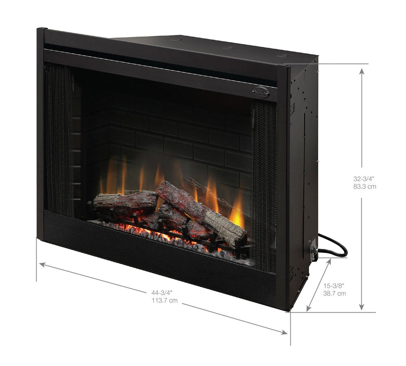 Dimplex 45" Built-In Electric Fireplace Insert with Brick Effect and Purifire (BF45DXP) Fireplaces Dimplex 