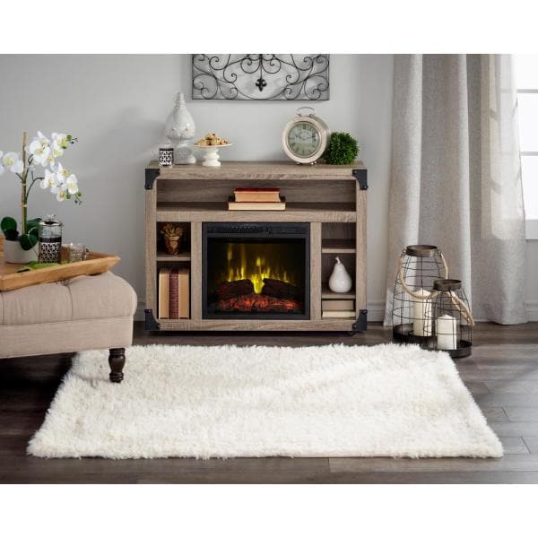 Dimplex Chelsea 37" Media Console with 18 in. Electric Fireplace in Distressed Oak (C3P18LJ-2086DO) Electric Fireplace Dimplex 