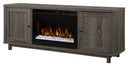 Dimplex Jesse 65" Electric Fireplace and Glass Ember Bed in Iron Mountain Grey with 26" Media Console (GDS26G8-1908IM) Fireplaces Dimplex 