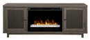 Dimplex Jesse 65" Electric Fireplace and Glass Ember Bed in Iron Mountain Grey with 26" Media Console (GDS26G8-1908IM) Fireplaces Dimplex 