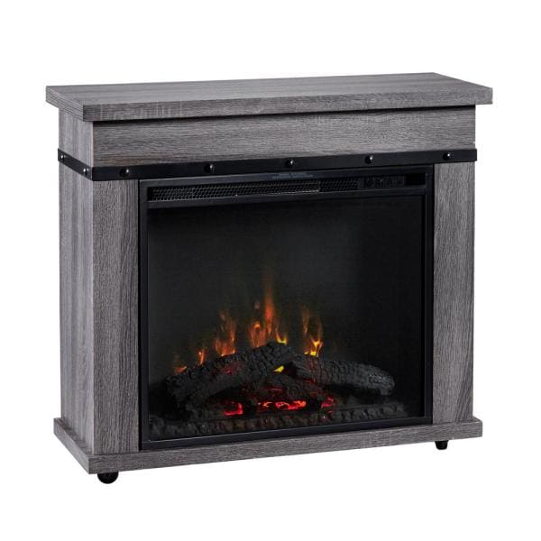 Dimplex Morgan 29 in. Mantel with a 23 in. Electric Fireplace in Charcoal Oak (C3P23LJ-2085CO) Electric Fireplace Dimplex 