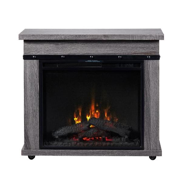 Dimplex Morgan 29 in. Mantel with a 23 in. Electric Fireplace in Charcoal Oak (C3P23LJ-2085CO) Electric Fireplace Dimplex 